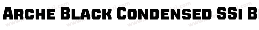 Arche Black Condensed SSi Black Con字体转换